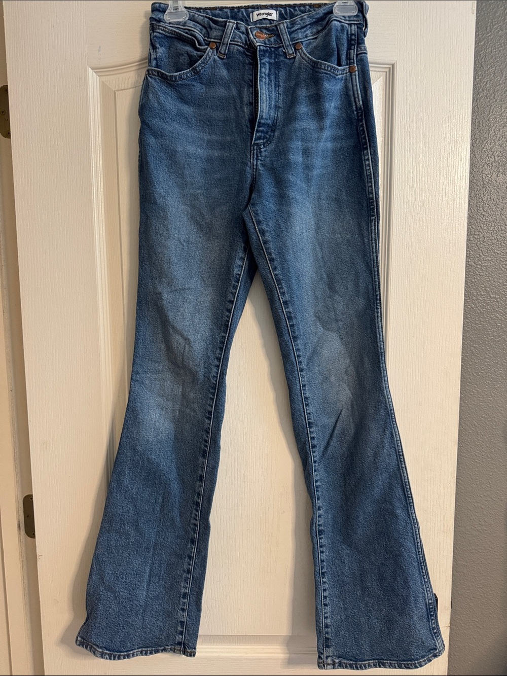 Wrangler Women's Blue Wide Leg Flare Jeans